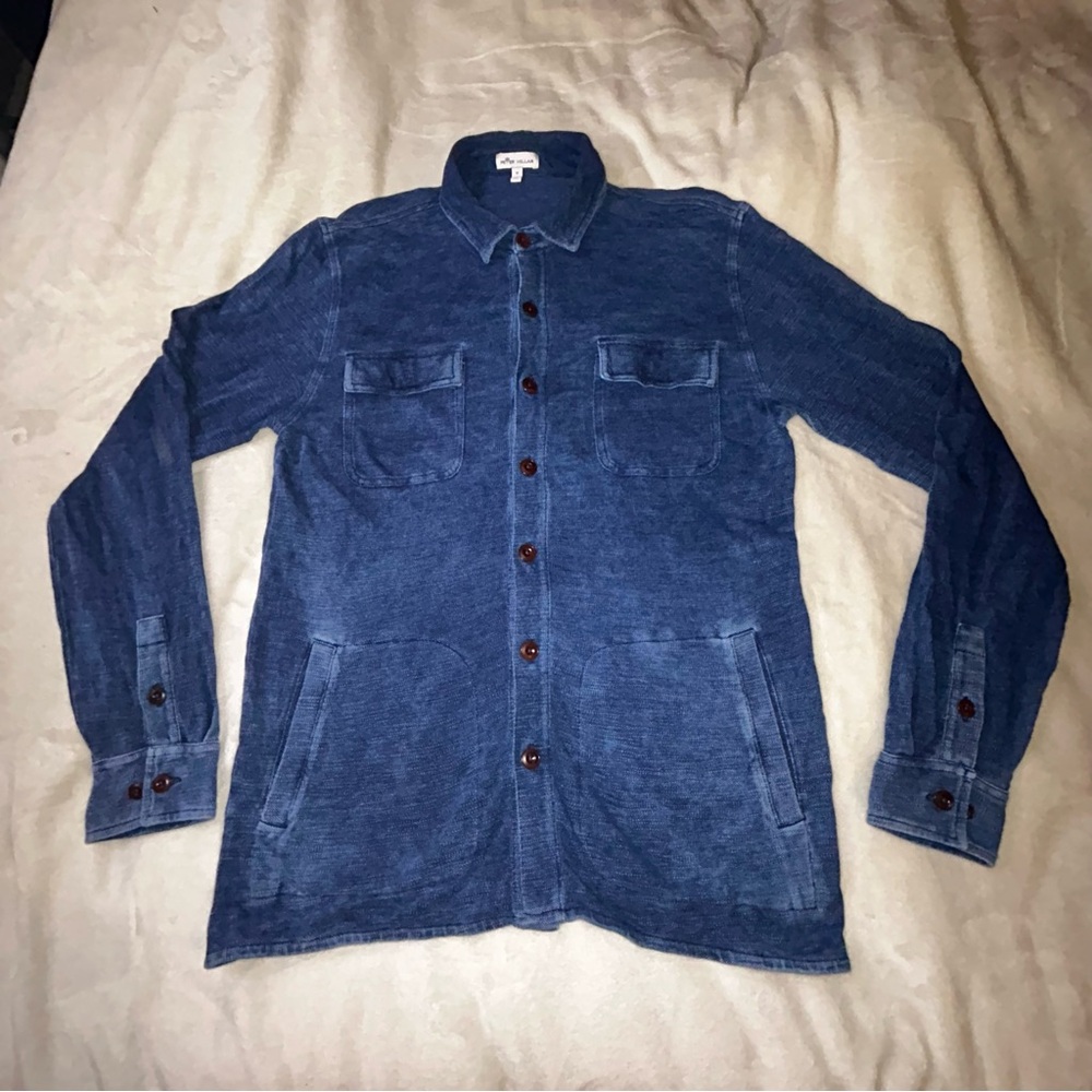 Peter Millar Indigo Blue Lightweight Shirt Jacket